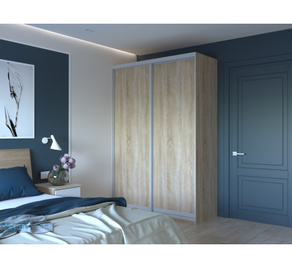 Šatní skříň Doros City Light Dub Sonoma 2 DTD 150×45×225 (42002013)