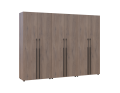 Šatní skříň s policemi a zásuvkami Doros Kasper Cremona Cannolo 2+2+2 LTD 270×48×204  (42005731)