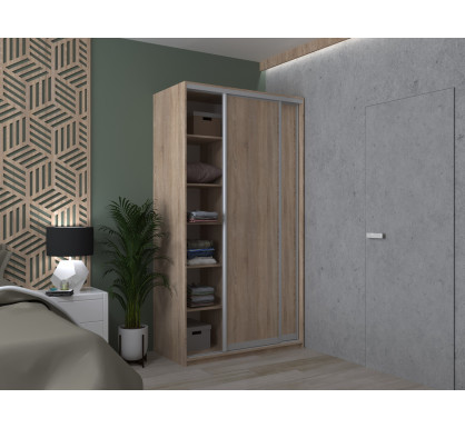 Šatní skříň Doros City Light Dub Sonoma 2 DTD 120×60×225 (42002010)