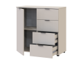 Komoda Doros Ron 1 1 dveře 4 zásuvky Kašmír 80 × 38 × 81 (41516043)