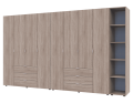 Set Doros Gelar s regálem Dub Sonoma 4+4 dveře 348,2×49,5×203,4 (42005053)