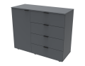 Komoda Doros GC1 Grafit 100 × 40 × 81,7 (41510069)