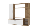 Obývací stěna Doros Kona Dub Evok / Bílý 151 × 40 × 147 (44900388)