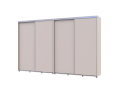 Šatní skříň s posuvnými dveřmi Doros Sigma Slim Kašmír 2+2 dveře 340x60x214.4 (42005615)