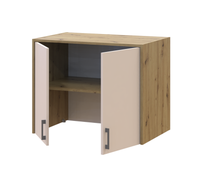 Vysoký nástavec Doros Rondi Dub Artisan / Kašmír 2 dveře 82×52×65 (41516181)