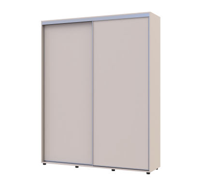 Šatní skříň s posuvnými dveřmi Doros Sigma Slim Kašmír 2 dveře 170x45x214.4 (42005451)