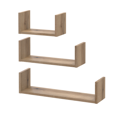 Sada polic Doros Fil Dub Evok 3 ks 30/45/60x15x15 (41516080)
