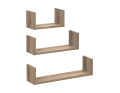 Sada polic Doros Fil Dub Evok 3 ks 30/45/60x15x15 (41516080)