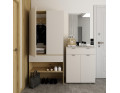 Předsíň Doros Split Dub Artisan/Kašmír DTD 94 × 39 × 200 (44900270)