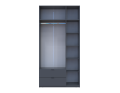Šatní skříň Lukas Grafit/Grafit 3 dveře 120x50x240 (80737797)