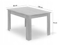 Jedálenský set NP 120x80 Craft / čierny + 4 stoličky LIBRA čierny zamat / čierne nohy (100408835)