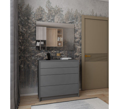 Komoda Doros Dale Grafit 4 zásuvky 90х41х85 (41516236)