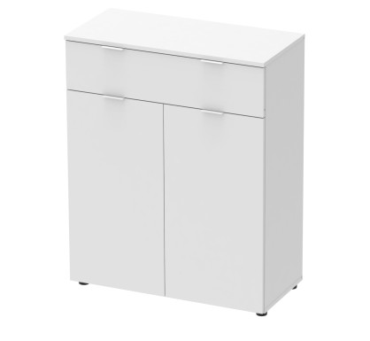 Komoda Doros Ron 2 2 dveře 1 zásuvka Bílý 80 × 38 × 100 (41516003)