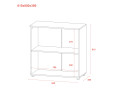 Komoda Doros Ron 3 2 dveře Bílý 80 × 38 × 81 (41516001)