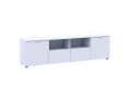 Komoda Doros Ron 4 Bílý 2 dveře 2 zásuvky 180 × 38 × 50 (44900221)