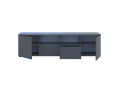 Komoda Doros Ron 4 Grafit 2 dveře 2 zásuvky 180 × 38 × 50 (44900234)