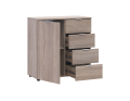 Komoda Doros Ron 1 1 dveře 4 zásuvky Dub Sonoma 80 × 38 × 81 (41516294)
