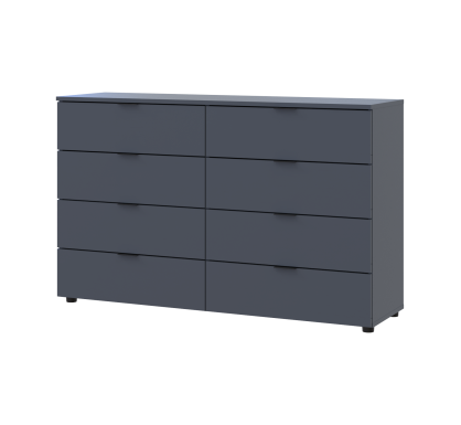 Komoda Ron 8 Grafit 8 zásuvek 130×38×81 (41516173)