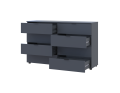 Komoda Ron 8 Grafit 8 zásuvek 130×38×81 (41516173)