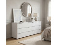 Komoda Ron 9 Bílý 6 zásuvek 160×38×62 (41516175)