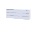 Komoda Ron 9 Bílý 6 zásuvek 160×38×62 (41516175)