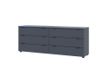 Komoda Ron 9 Grafit 6 zásuvek 160×38×62 (41516176)