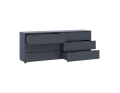 Komoda Ron 9 Grafit 6 zásuvek 160×38×62 (41516176)