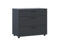 Komoda Doros Thorn Antracit 3Š 90×51,6×80 (41510161)