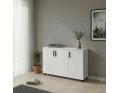 Komoda Doros Thorn Bílá 3 DTD 135×51,6×80 (41510169)