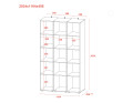 Set Doros Gelar Grafit 3 zrcadla 117 × 49,5 × 203,4 (42002167)
