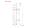 Set Doros Gelar Grafit 2 zrcadla 78 × 49,5 × 203,4 (42002164)