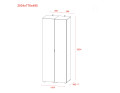 Set Doros Gelar Grafit 2 zrcadla 78 × 49,5 × 203,4 (42002164)