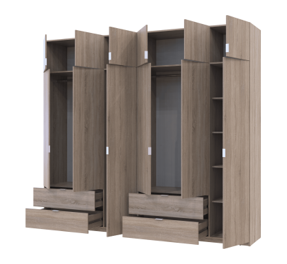 Set Lukas Dub Sonoma 3+3 dveře 270×50×240 (42005115)