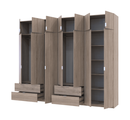 Set Lukas Dub Sonoma 3+4 dveře 295×50×240 (42005123)
