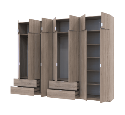 Set Lukas Dub Sonoma 3+4 dveře 315×50×240 (42005135)