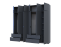 Set Lukas Grafit 3+3 dveře 255×50×240 (42005113)