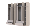 Set Lukas Kašmír 3+3 dveře 255×50×240 (42005112)