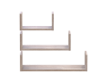 Sada polic Doros Fil Dub Sonoma 3 ks 30/45/60x15x15 (41516081)