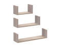 Sada polic Doros Fil Dub Sonoma 3 ks 30/45/60x15x15 (41516081)