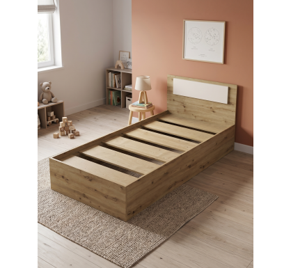 Postel Doros Rondi Jednolůžková Dub Artisan/Kašmír 90x200 (44900529)