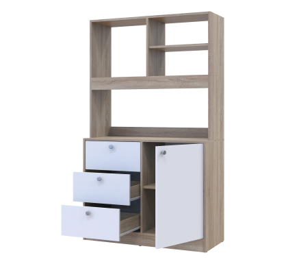 Mini kuchyně Doros Lea Dub Sonoma/Bílá DTD 100×43×171 (81359335)