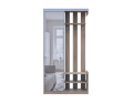 Předsíň Doros City One Door Dub Sonoma 1 zrcadlo 110 × 45 × 210 (44900083)