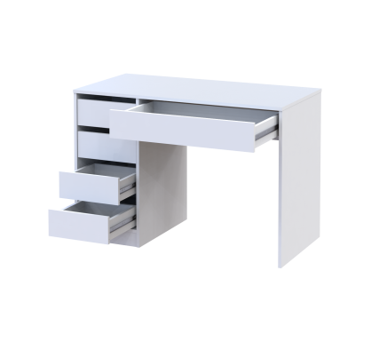Psací stůl Doros Ergo levý Bílý/Bílý DTD 110x55x75 (41516105)