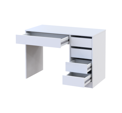 Psací stůl Doros Ergo pravý Bílý/Bílý DTD 110x55x75 (41516108)