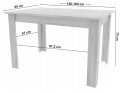 Rozkládací stůl NP 120–160 × 80 Dub Sonoma + bílá (100155181)