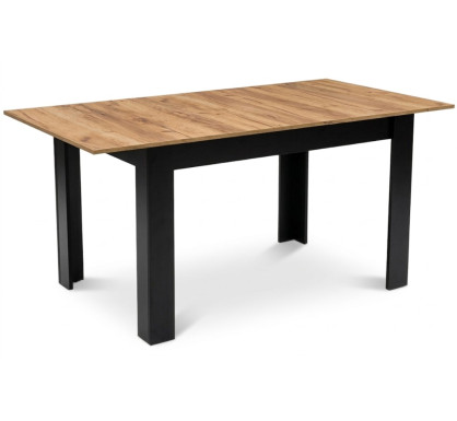 Rozkládací stůl NP 120–160 × 80 Kraft + černá (100155161)