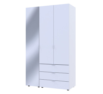 Skříň na oblečení Doros Gelar Bílý 2 dveře/zrcadlo 116,5 × 49,5 × 203,4 (42002154)