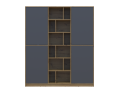Skříň na oblečení Doros Morgan Grafit/Dub Artisan dveře DTD 180×40×210 (42001256)