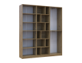 Skříň na oblečení Doros Morgan Grafit/Dub Artisan dveře DTD 180×40×210 (42001256)