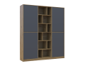 Skříň na oblečení Doros Morgan Grafit/Dub Artisan dveře DTD 180×40×210 (42001256)